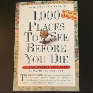 Used book: bestseller: “1000 Places To See Before You Die”, Patricia Schultz.